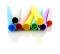 Veemoon Lot de 2 Sets de Pailles Pliables en Silicone Réutilisables Rose avec Brosse de Nettoyage et Étui Compact, Paille à Boire Courbée pour Smoothies, Cocktails et Boissons Froides,