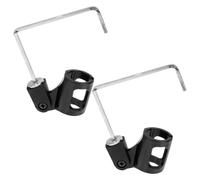 Veemoon Lot de 2 supports de micro à pince pour saxophone : pinces pour pied de micro pour saxophones alto et ténor, support de portable pour studio, diamètre du trou : 3,8 mm