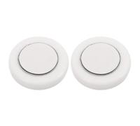 Veemoon Lot de 2 Supports Magnétiques Muraux Multifonctions en Polypropylène Blanc Supports Adhésifs pour Télécommandes et Petits Objets Installation sans Perçage pour Rangement Maison