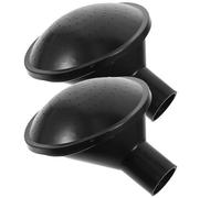 Veemoon Lot de 2 Têtes d'Arrosoir Noires 24 CM Buses d'Arrosage en Plastique Léger pour Jardinage Diffuseur d'eau Précis pour Fleurs Plantes et Culture en Intérieur et Extérieur