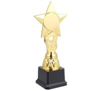 Veemoon Lot de 2 Trophées en Plastique 24 Cm Ruban Étoile Décoration de Trophée pour Garçon et Filles Coupe de Récompense pour Compétitions Scolaires et Fêtes et Solide pour Réutilisable