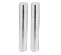 Veemoon Lot de 2 tubes d'expédition en acier inoxydable avec bouchon, s