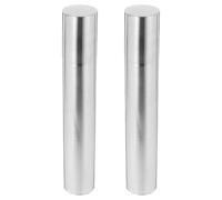 Veemoon Lot de 2 tubes d'expédition en acier inoxydable - Porte-affiche