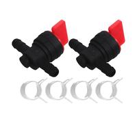 Veemoon Lot de 2 Vannes d'Arrêt Universelles à 180° pour Tondeuse à Gazon Robinet d'Essence Compatible Tuyau 635 MM Vanne de Coupure Droite pour Entretien et Protection Carburateur