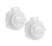 Veemoon Lot De 2 Verrous De Sécurité Bouton Bébé Pour Lave-linge Et Démarrage Auto, Protection Anti-activation Accidentelle, Plastique Robuste, Utilisation Cuisine Et Voiture