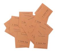 Veemoon Lot de 20 Cartes D’Apprentissage du Code Morse en Papier Format Compact Carré Carte Romantique pour Anniversaire et Saint-Valentin Message «Je T’Aime» Codé pour Couple et