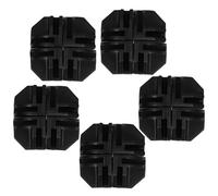 Veemoon Lot de 20 Connecteurs D’étagère en Plastique Noir, Clips D’assemblage Modulaires pour Placards, Armoires et Rangements, Fixation Rapide et Polyvalente pour Système de Rangement