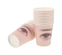 Veemoon Lot De 20 Gobelets En Papier Pour La Pratique Des Cils Extensions De Cils Sourcils Fins Coussinets Pour Baisers Gobelets En Papier Avec Gobelets Pour La Pratique Des Cils