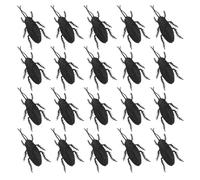 Veemoon Lot de 20 Jouets Effrayants en PVC Réalistes Simulent Cafards Noirs Australiens pour Farces et Articles de Fête Halloween, Accessoires Artificiels Légers Blagues et Astuces