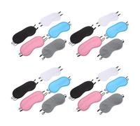 Veemoon Lot de 20 Masques de Sommeil Occultants Légers en Tissu Doux Couleurs Variées Masque Compact pour Voyage Sieste et Usage Quotidien Visage Anti-lumière