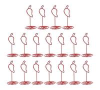 Veemoon Lot de 20 Porte-Noms de Table - Mini Supports de numéro de Table en Forme de Piment - Porte-Photos pour Mariages, fêtes, événements, Concours culinaires - Décoration Rouge