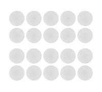 Veemoon Lot de 20 protège-boutons accordéon, 15 mm, plastique blanc | Couvercles de boutons pour clavier accordéon, capuchons pour petites touches, pièces de rechange pour la réparation