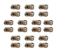 Veemoon Lot de 20 sets de Boucles en Alliage pour Lacets de Bottes Rivets Métalliques de Réparation Crochets Robustes pour Chaussures de Randonnée Accessoires Universels pour Fixation