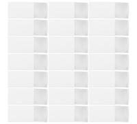 Veemoon Lot de 25 Boîtes D'allumettes Vierges Blanches 58x36x15mm en Métal Recyclable, Boîtes de Rangement Personnalisables pour Shower, Mariage et Fêtes Prénatales