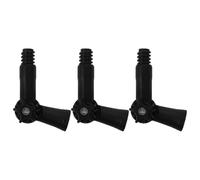 Veemoon Lot de 3 Adaptateurs D’angle pour Manche à Balai à Visser, Accessoires pour Rallonge de Pinceau, Articulation Réglable, Compatibles Embouts Filetés Standard, Nettoyage Ménager