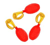 Veemoon Lot de 3 Bagues Pulvérisatrices d'eau Rouges en Plastique Robuste, Jouets Farceurs pour Poisson D'avril et Fêtes, Accessoires Amusants pour Jeux d'eau et Blagues Entre Amis