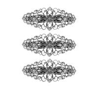 Veemoon Lot De 3 Barrettes À Cheveux Vintage En Strass Pinces À Cheveux À Ressort En Alliage Épingles À Cheveux Décoratives En Forme De Fleur Pour Coiffures De Fête De Mariage
