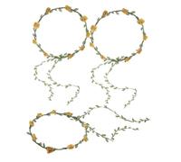 Veemoon Lot De 3 Guirlandes De Bracelets Et Accessoires Pour Cheveux De Mariée Couronnes Décoratives Décorations De Fête De Mariage Pour Cheveux De Bébé Couronnes De