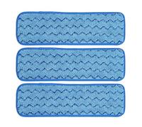Veemoon Lot de 3 Lingettes de Remplacement pour Balai à Franges en Fibres Absorbantes 45x14 Cm, Réutilisables et Lavables, Serpillères pour Sols Lisses, Nettoyage Maison et Bureau