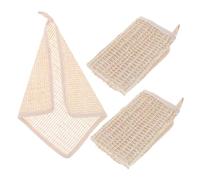 Veemoon Lot De 3 Lingettes Démaquillantes Coton Et Ramie 15x15 Cm Serviettes De Toilette Légères Pour Visage Femmes Nettoyage Corps Salle De Bain