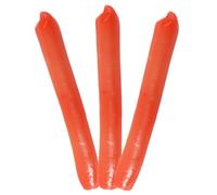 Veemoon Lot de 3 Modèles de Hot-Dogs Factices en PVC Réalistes, Accessoires Alimentaires Insolites pour Décoration la Cuisine, Fêtes et Séances Photo, Ornements Alimentaires Originaux,