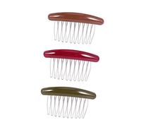 Veemoon Lot De 3 Peignes à Cheveux Latéraux En Acrylique Antidérapants, Taille Standard, Pour Femmes, Coiffure Chignon, Couleurs Assorties