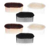 Veemoon Lot de 3 Peignes Coussinets de Volume pour Cheveux Grand Format, Inserts Invisibles en Mousse Douce, Accessoires Coiffure pour Filles et Femmes, Outil de Rehaussement et Volume