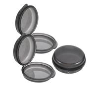 Veemoon Lot De 3 Piluliers Ronds Transparents En Pp, Compartiments Hermétiques, Organisateur De Remède Portable Pour Voyage, Bureau Et Usage Quotidien, Aide Mémoire Pour Seniors