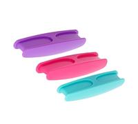 Veemoon Lot de 3 Poignées à Ventouse pour Règle à Quilter, Accessoires de Patchwork en Plastique Léger, Ergonomiques et Universelles, Fixation Forte pour Couture Précise, Dimensions 12,2