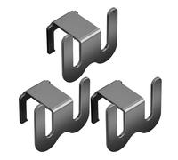 Veemoon Lot de 3 supports à chaussures muraux - Porte- de salle de bain avec bande adhésive, crochets de porte pour chaussures d'entrée de camping-car ou de placard de caravane