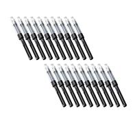 Veemoon Lot de 30 Absorbeurs d'Encre Push-Pull pour Stylo Plume Dispositif d'Encre en Plastique Solide Recharge Rapide et Facile pour Papeterie de Bureau et Étudiants