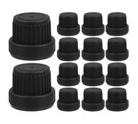 Veemoon Lot de 30 Bouchons Distributeurs Anti-Fuite 18 Dents en PP pour Flacons D’Huiles Essentielles 5-100 Ml Réutilisables et Étanches Compatibles Parfums et Diffuseurs Accessoires