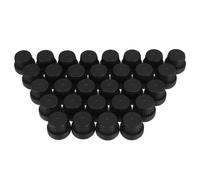 Veemoon Lot de 30 Couvercles Anti-vol Noirs en Pp pour Flacons D'huile Essentielle 5-100 Ml, Design Léger et Facile à Utiliser pour Distribution Sécurisée