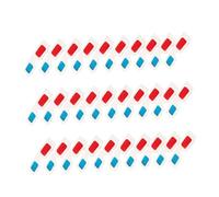 Veemoon Lot de 30 Lunettes 3D en Carton Blanc Anaglyphes Rouge et Bleu, Légères et Universelles pour Cinéma, Vidéo et TV, Accessoires Jetables pour Adultes et Garçon et Filles