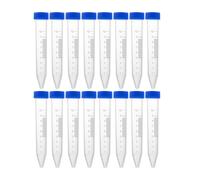 Veemoon Lot de 30 Tubes à Centrifuger Coniques en Plastique Transparent 10 Ml avec Bouchons à Vis Tubes D’Analyse Gradués pour Tests Biochimie et Biologie Moléculaire en Laboratoire