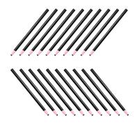 Veemoon Lot de 36 crayons gras noirs pour marquage textile, à décoller | marquages étanches sur surfaces lisses en porcelaine, céramique, pierre, carrelage ou plastique