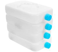 Veemoon Lot de 4 Blocs Réfrigérants Réutilisables pour Glacières, de Glace sans Fuite en Caoutchouc Sûr, Pack de Refroidissement Léger et Portable pour Ventilateur de Climatiseur,