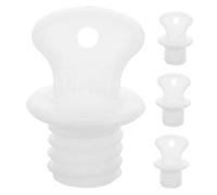 Veemoon Lot de 4 Bouchons en Plastique Étanches pour Poche à Eau Chaude Couvercle de Remplacement Accessoires Solide pour Bouillotte Usage Domestique et Voyage