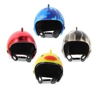 Veemoon Lot de 4 Casques de Protection pour Poules et Oiseaux, Couvre-chefs Légers en Matériau Résistant à L'usure, Adaptés la Ferme et Ranch pour Prévenir Blessures et Stress Chez