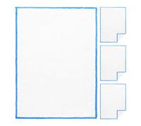 Veemoon Lot de 4 chiffons de nettoyage pour flûte, en de coton doux, pour | Chiffon de polissage pour flûte 32 x 23 cm, non pelucheux, absorbant l'humidité, protège les surfaces des instruments