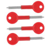 Veemoon Lot De 4 Clés Universelles Pour Serrure De Puits Tubulaire Clé De Porte Secrète Clé De Fenêtre Serrure De Porte De Remorque Clé De Porte Coupe-Feu Clé De Sécurité