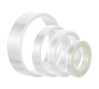 Veemoon Lot de 4 Gaines Thermorétractables Transparentes en Pvc pour Branches de Lunettes 5/6/7/12 Mm, 2 Mètres, Protège-bras Anti-oxydation, Maintien Antidérapant, Accessoires Réparation