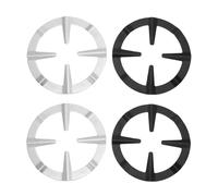 Veemoon Lot de 4 grilles de rechange pour brûleur à gaz en fonte - Anneau de wok et grilles de brûleur de four pour cuisinière à gaz - Support robuste pour cuisinière à gaz