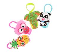 Veemoon Lot De 4 Housses En Silicone Pour Bouteille De 30ml, Manchon Porte-bouteille Coloré Motifs Dessin Animé, Léger Et Flexible, Pour Paquet à Main Et Sorties Au Quotidien