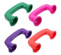 Veemoon Lot de 4 Jouets Téléphoniques Chuchotants en Plastique Abs, Téléphones Colorés, Éducatif pour Éveil Auditif et Apprentissage Prononciation, Adapté aux Tout-Petits