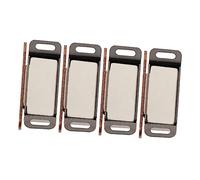 Veemoon Lot De 4 Loquets Magnétiques Pour Armoire 45mm En Acier Inoxydable Couleur Cuivre Rouge, Attrape-garde-robe Sécurisant Portes Et Tiroirs, Cuisine Et Rangement Solide