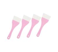 Veemoon Lot De 4 Pinceaux Applicateurs De Masque Douceur Pour Visage, Petits, En Fibre Synthétique, Pour Soins Réparateurs Et Maquillage, Utilisation Salon Et Maison, Couleur Rose
