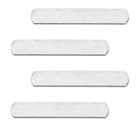 Veemoon Lot de 4 Plaques d'acier Électroplaquées pour Gilet Lesté et Bandes Lestées Invisibles Antirouille Compatibles Entraînement Fitness et Exercices de Musculation Équipement