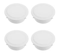 Veemoon Lot de 4 plaques de recouvrement pour conduits de climatisation | Bouchon mural en plastique, pour la maison ou le bureau, capuchon de ventilation amovible, couvre les orifices de