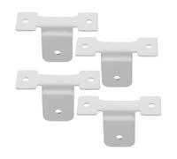 Veemoon Lot de 4 Supports de barrière de lit, Fixations métalliques Blanches pour la sécurité des Personnes âgées et des Patients.